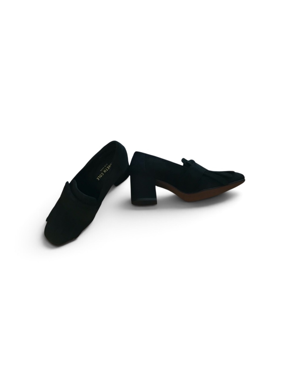 NIB Kenneth Cole Macey Black Round Toe Heels 5.5 - Picture 2 of 14